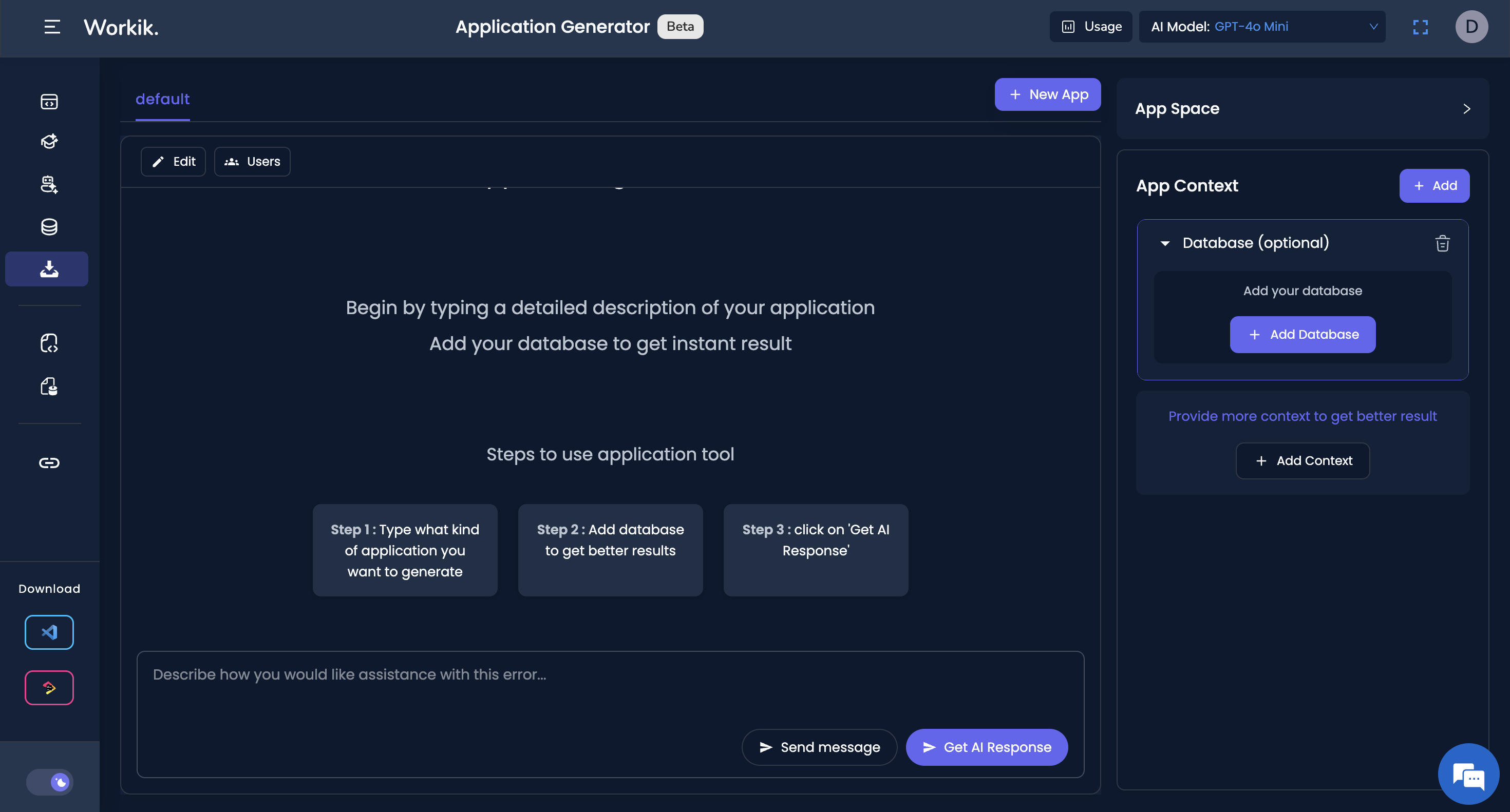 AI Code snippet generation